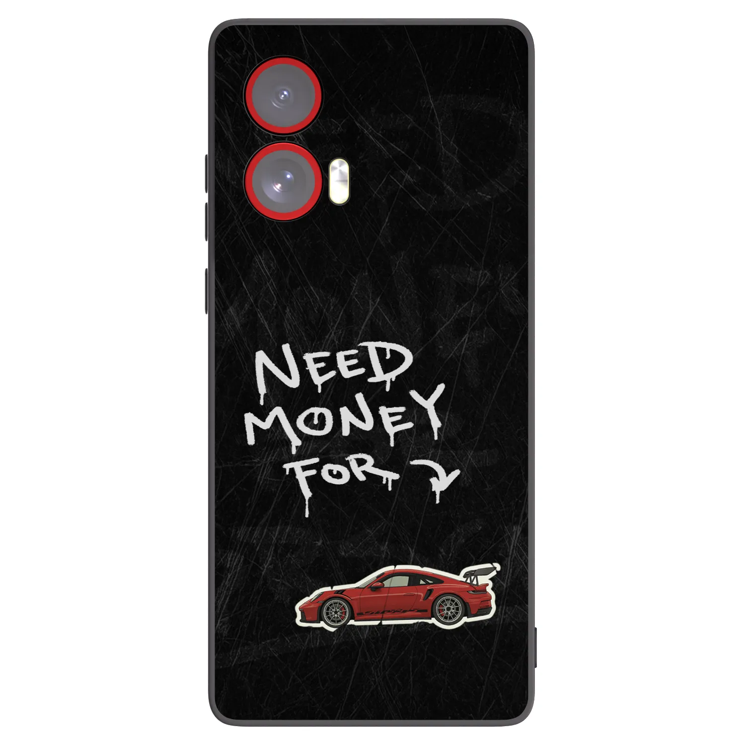 Picasee husă neagră din silicon pentru Motorola Edge 50 Fusion - Track Mode