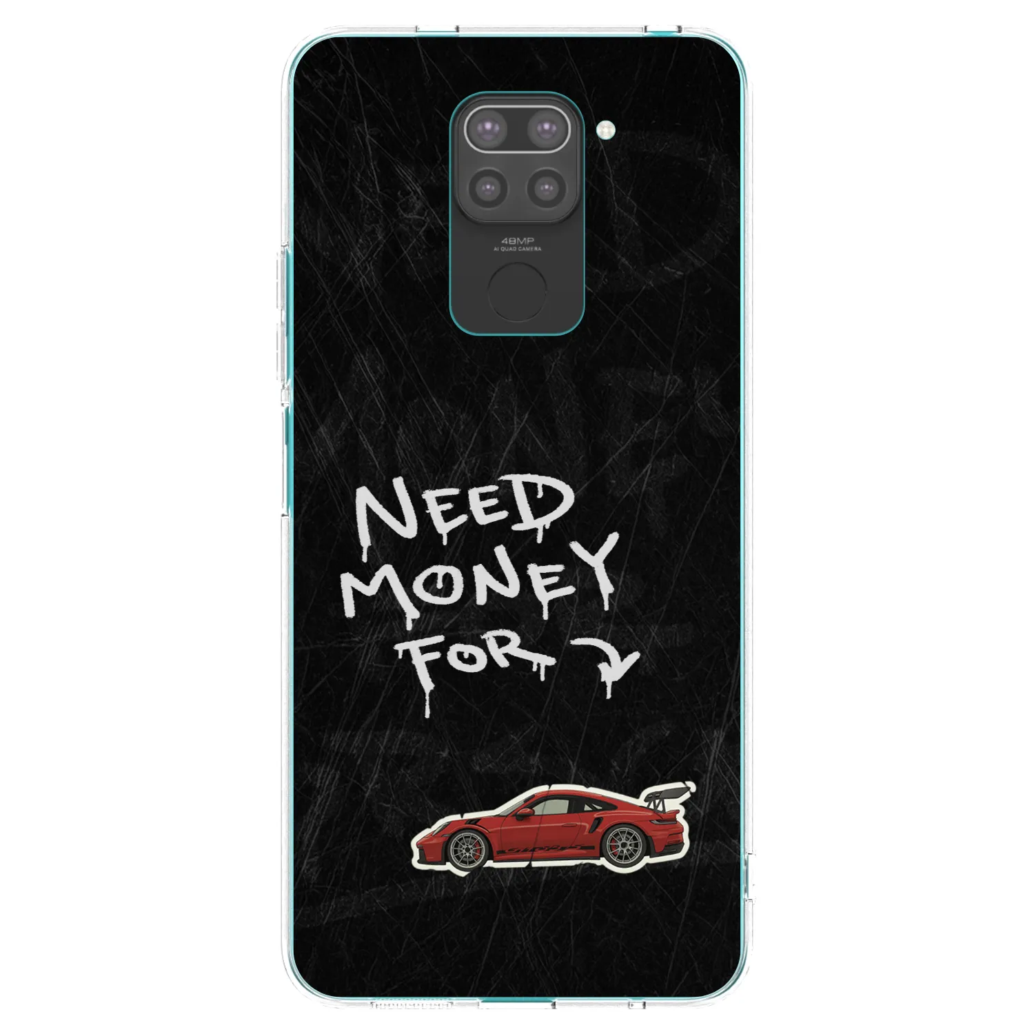 Picasee husă neagră din silicon pentru Xiaomi Redmi Note 9 - Track Mode