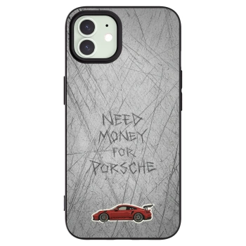 Picasee husă neagră din silicon pentru Apple iPhone 12 - Garage Scratch