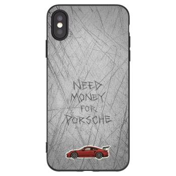 Picasee husă neagră din silicon pentru Apple iPhone XS Max - Garage Scratch