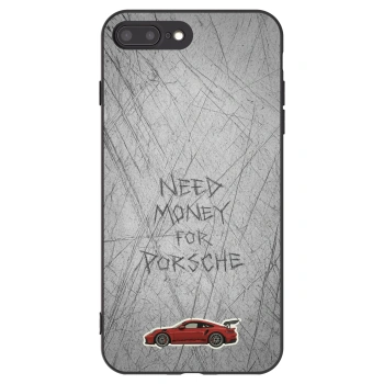 Picasee husă neagră din silicon pentru Apple iPhone 7 Plus - Garage Scratch