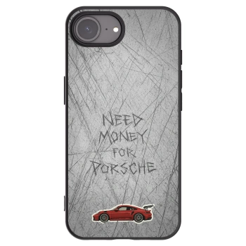 Picasee husă neagră din silicon pentru Apple iPhone 16e - Garage Scratch