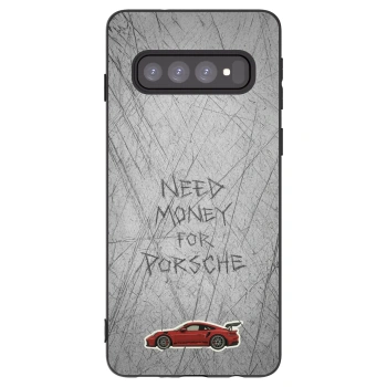 Picasee husă neagră din silicon pentru Samsung Galaxy S10 G973 - Garage Scratch