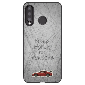 Picasee husă neagră din silicon pentru Huawei P30 Lite - Garage Scratch