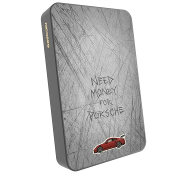Picasee Powerbank cu MagSafe 10 000 mAh Gri - Garage Scratch