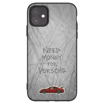 Picasee husă neagră din silicon pentru Apple iPhone 11 - Garage Scratch