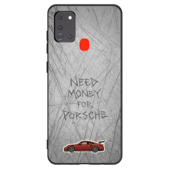 Picasee husă neagră din silicon pentru Samsung Galaxy A21s - Garage Scratch