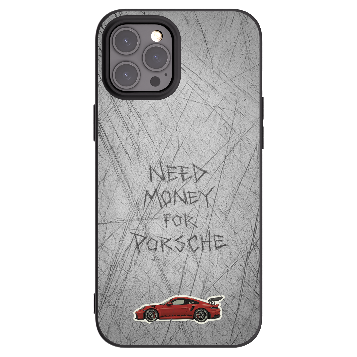 Picasee husă neagră din silicon pentru Apple iPhone 12 Pro Max - Garage Scratch