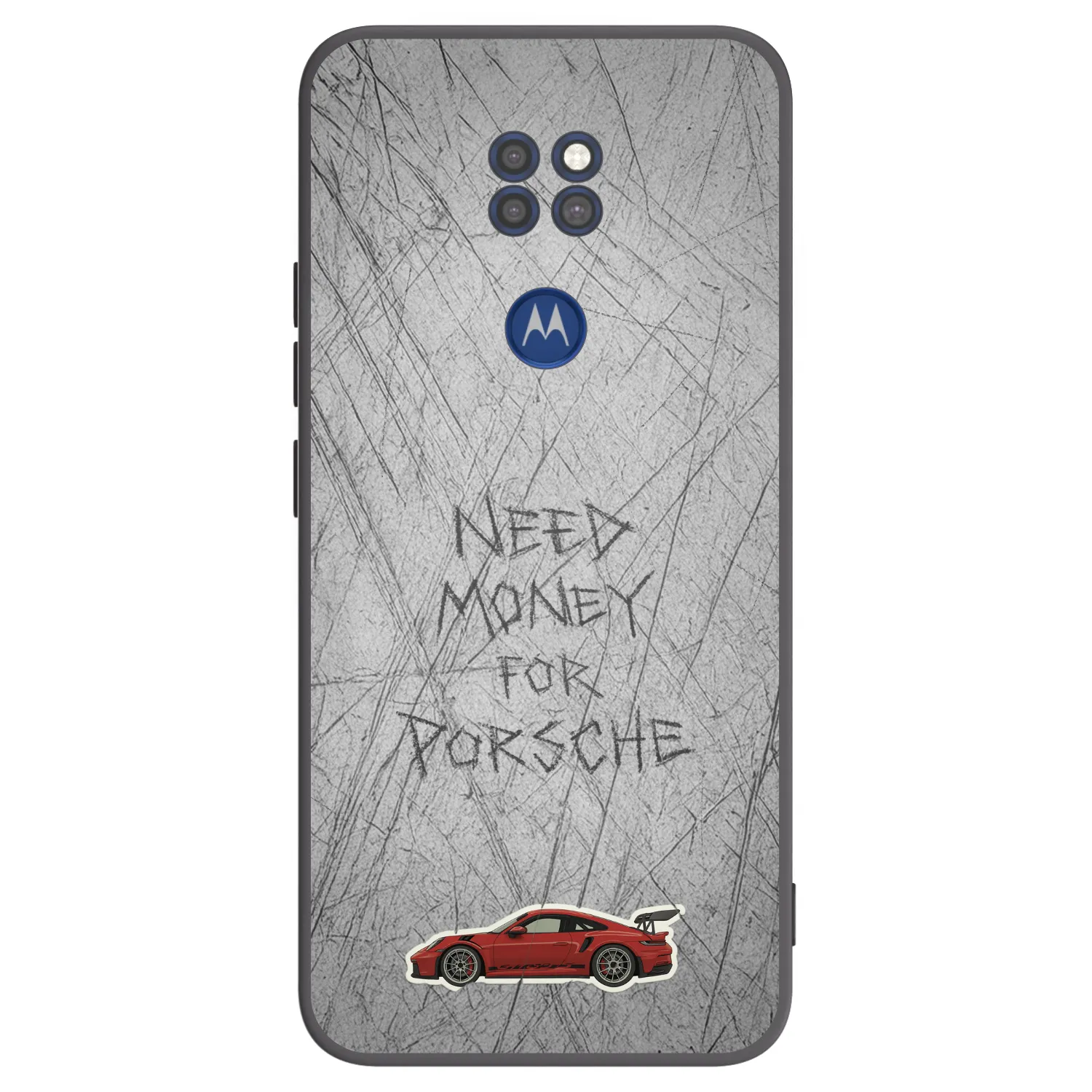 Picasee husă neagră din silicon pentru Motorola Moto G9 Play - Garage Scratch