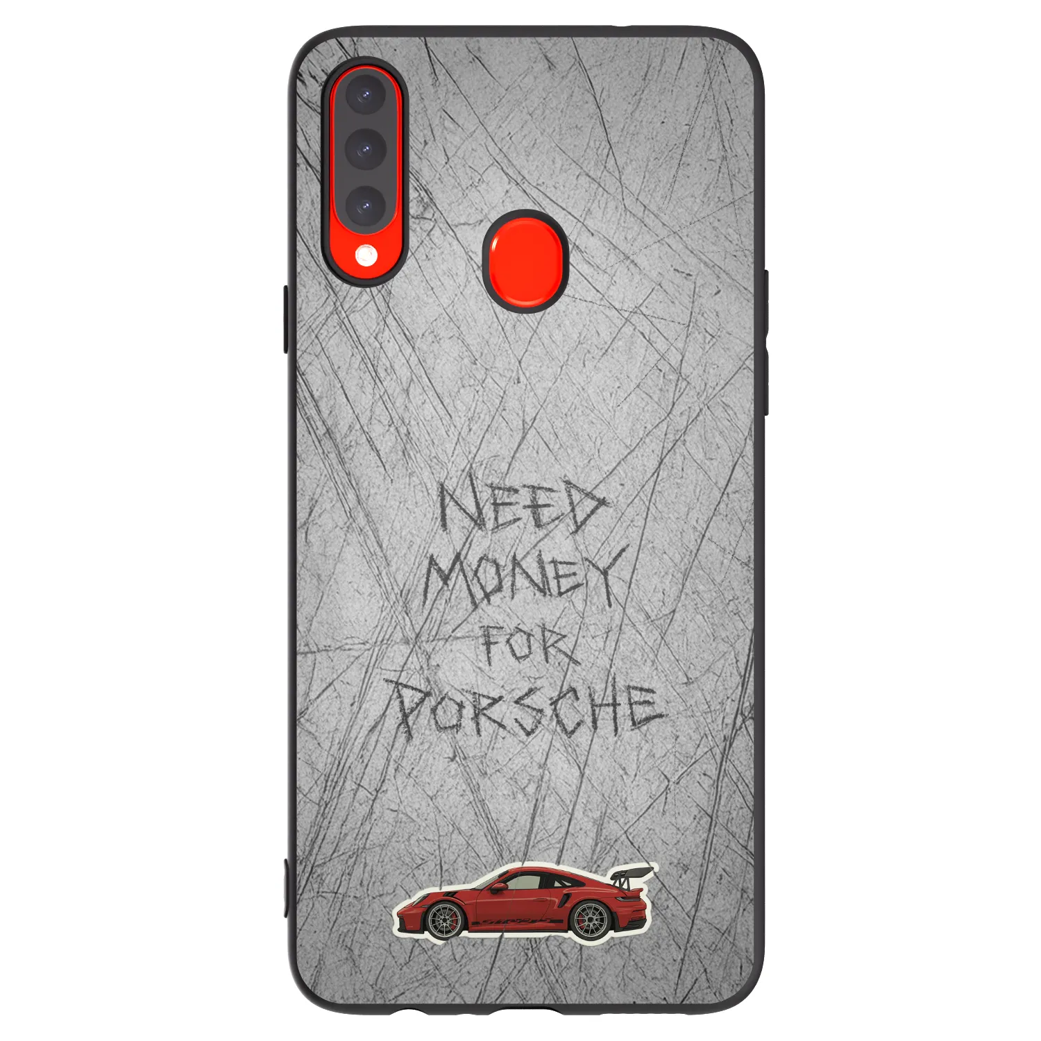 Picasee husă neagră din silicon pentru Samsung Galaxy A20s - Garage Scratch