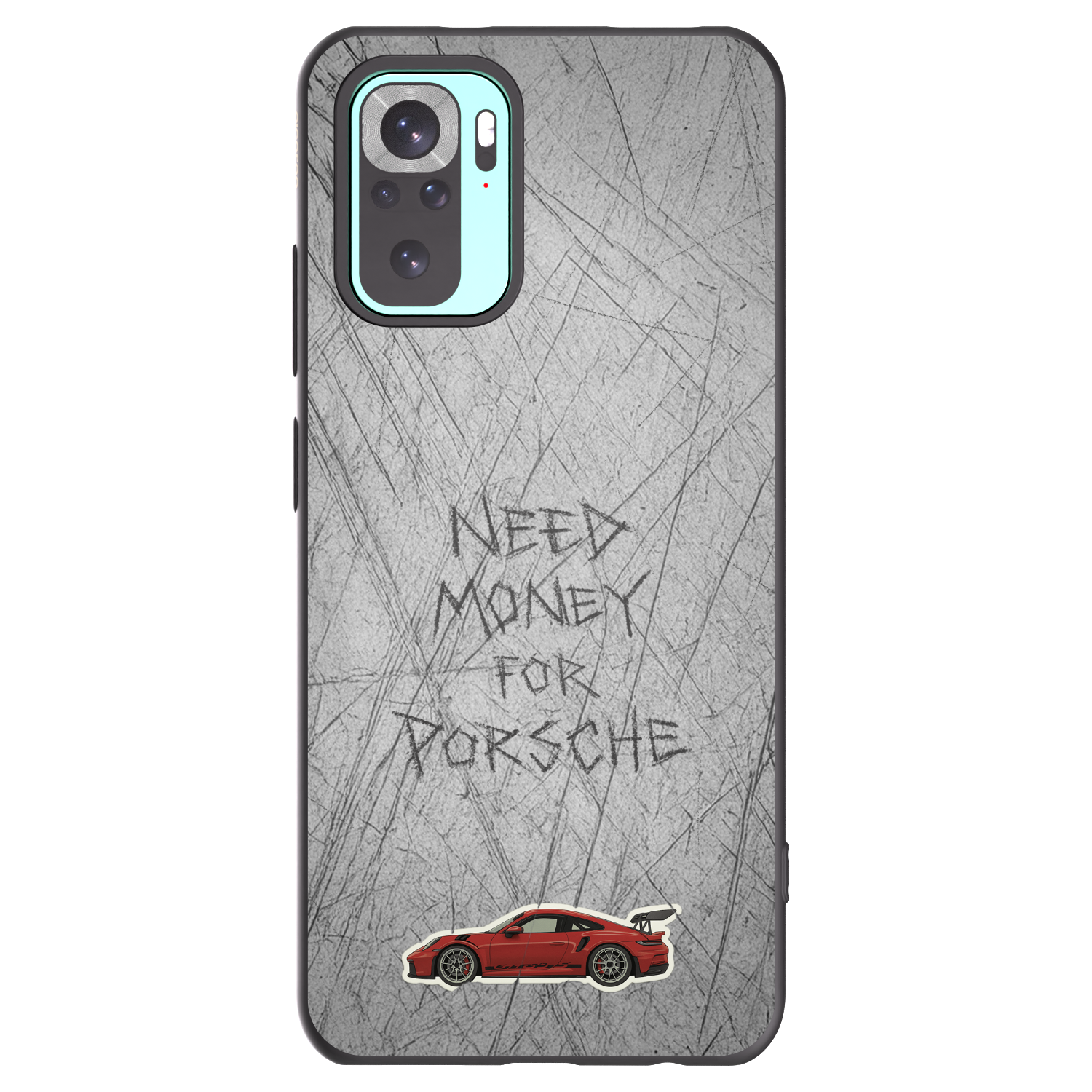 Picasee husă neagră din silicon pentru Xiaomi Redmi Note 10 Pro - Garage Scratch