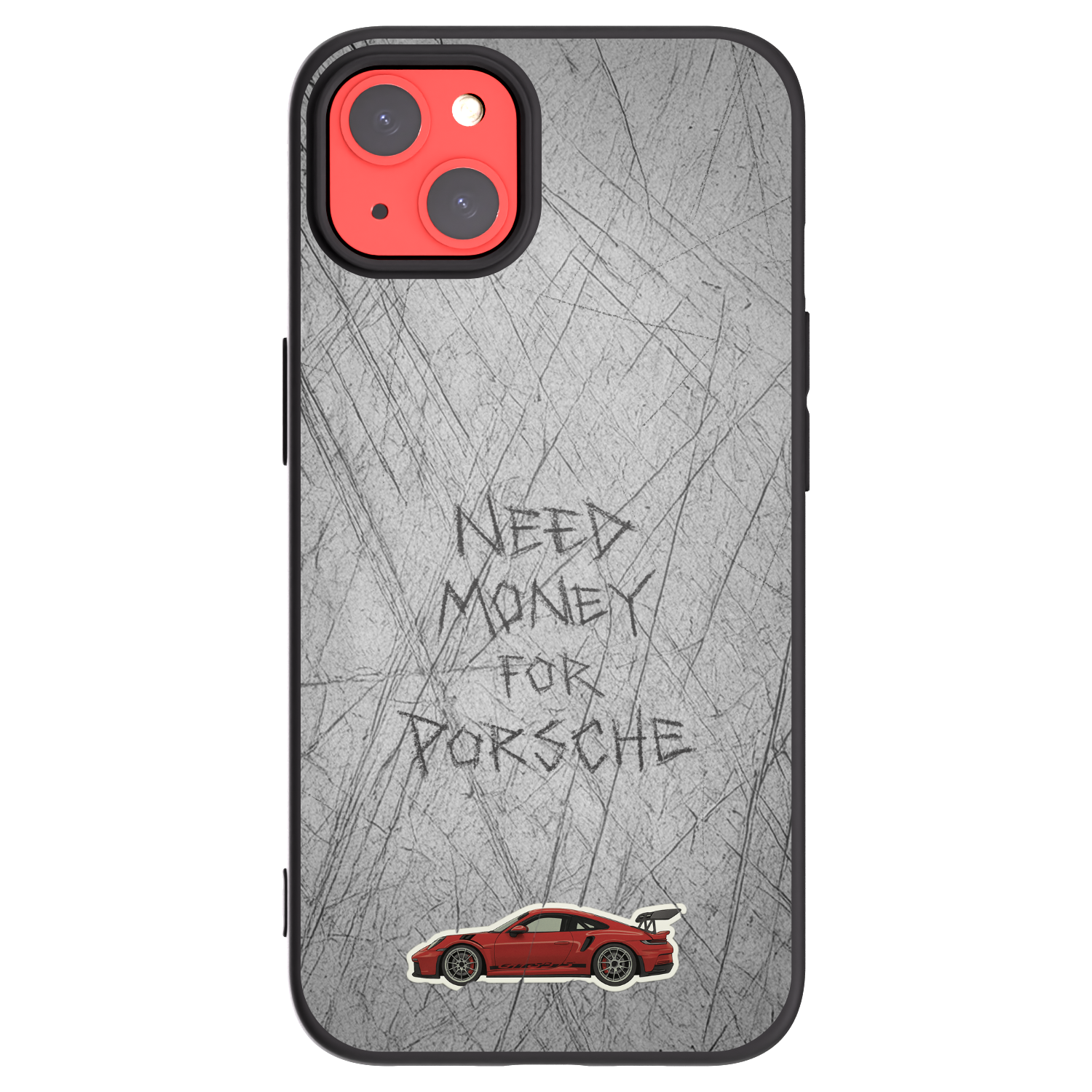 Picasee husă neagră din silicon pentru Apple iPhone 13 - Garage Scratch