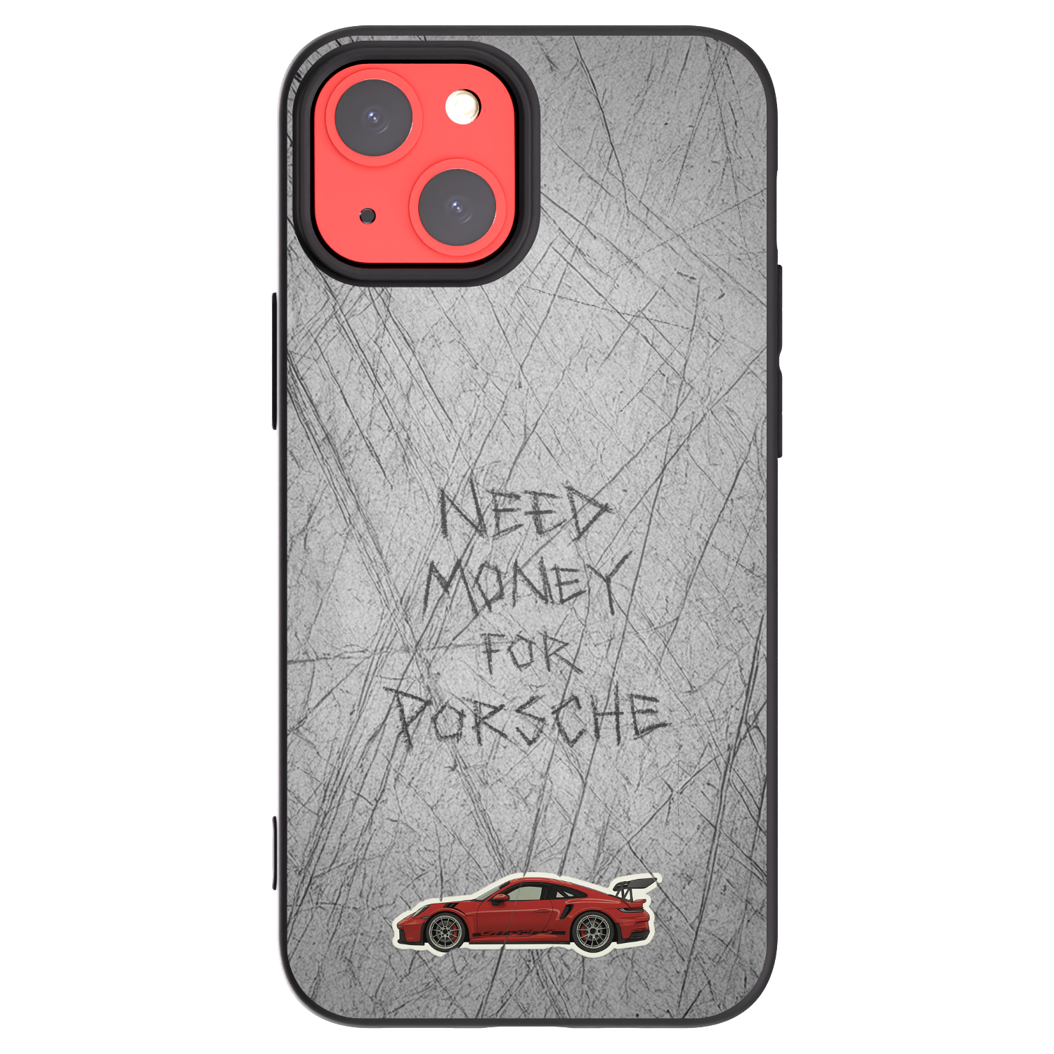 Picasee husă neagră din silicon pentru Apple iPhone 13 mini - Garage Scratch