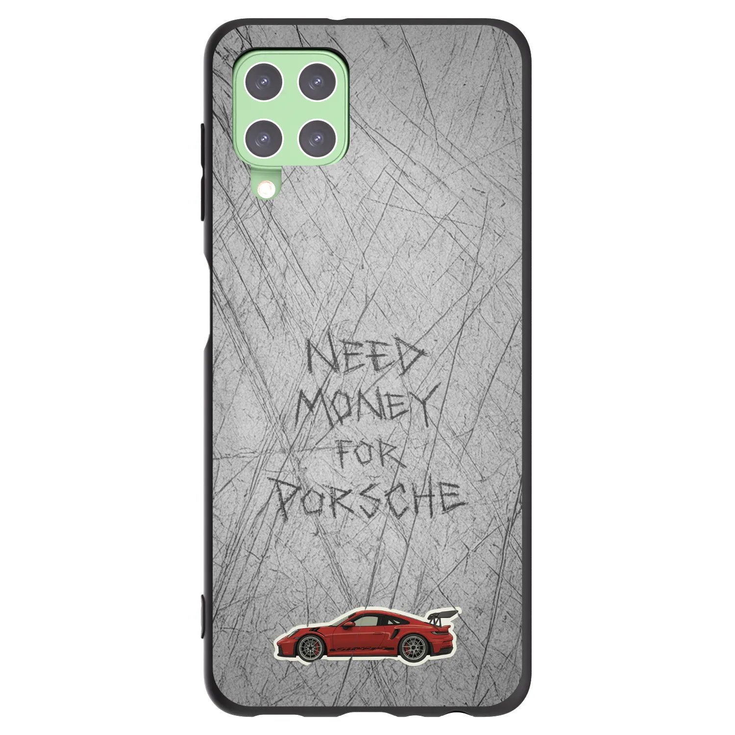 Picasee husă neagră din silicon pentru Samsung Galaxy A22 A225F 4G - Garage Scratch