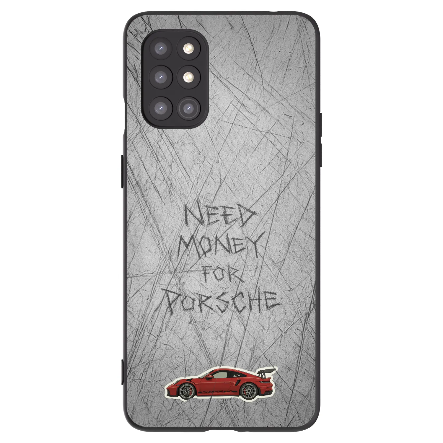 Picasee husă neagră din silicon pentru OnePlus 8T - Garage Scratch