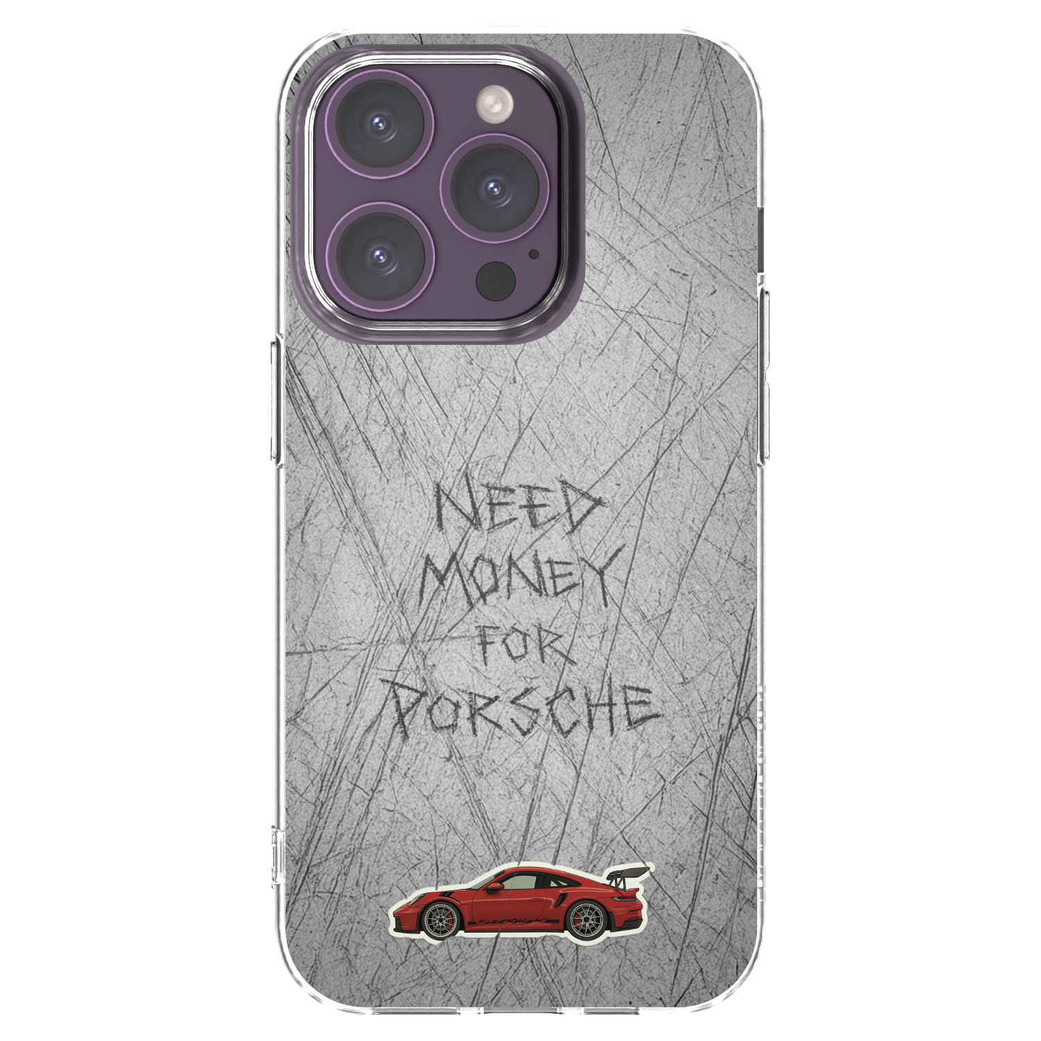 Picasee husă transparentă din silicon pentru Apple iPhone 14 Pro - Garage Scratch