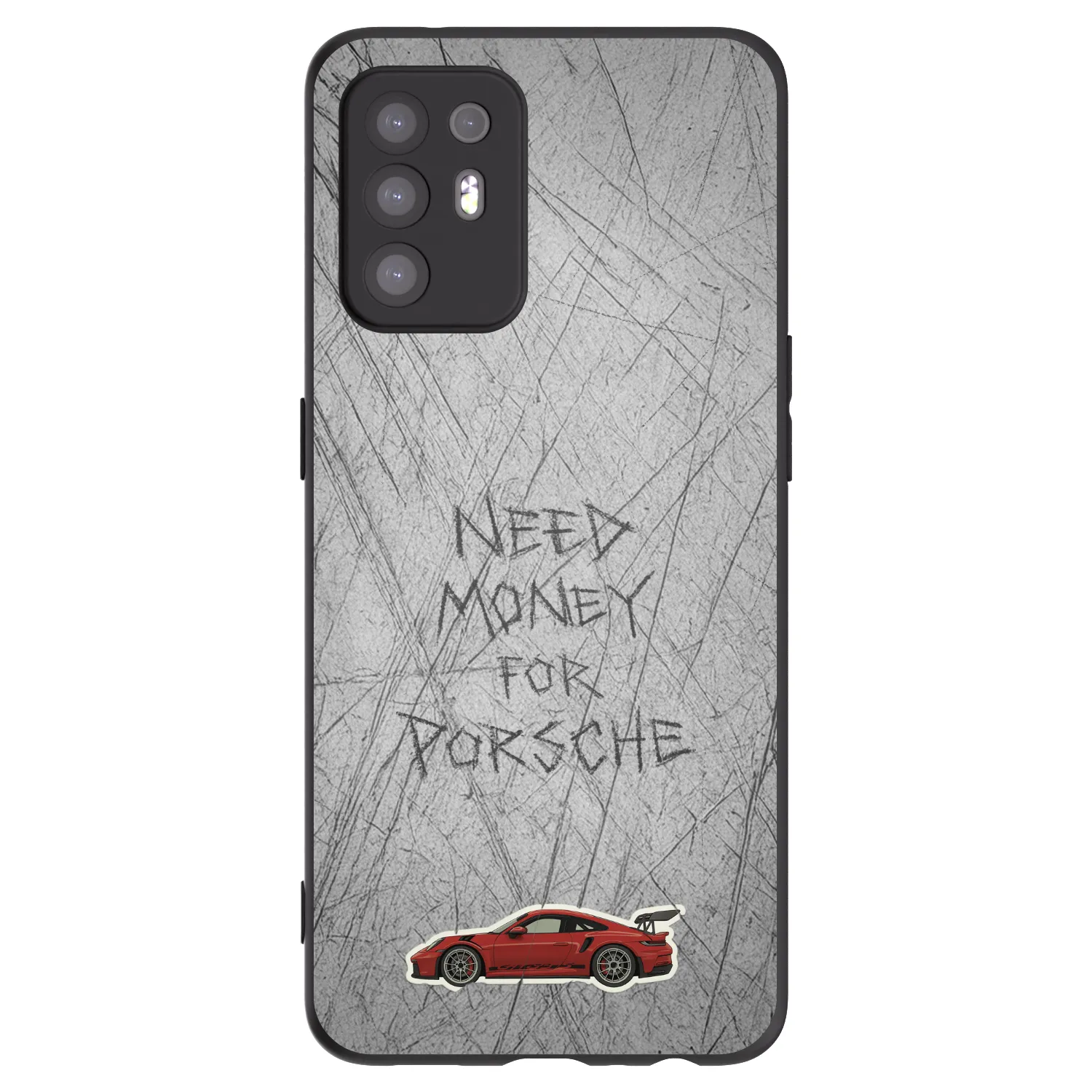 Picasee husă neagră din silicon pentru OPPO A94 5G - Garage Scratch