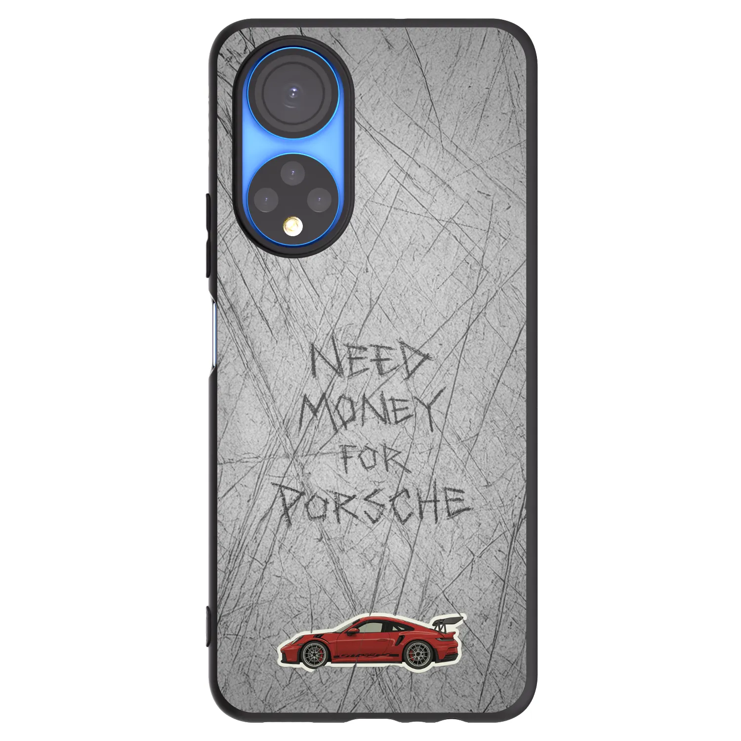 Picasee husă neagră din silicon pentru Honor X7 - Garage Scratch
