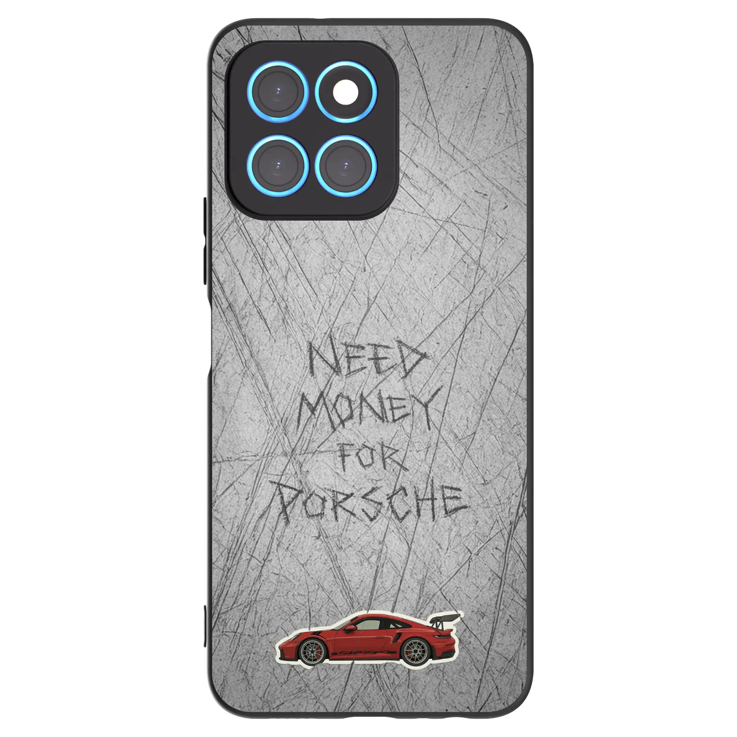 Picasee husă neagră din silicon pentru Honor X8 5G - Garage Scratch