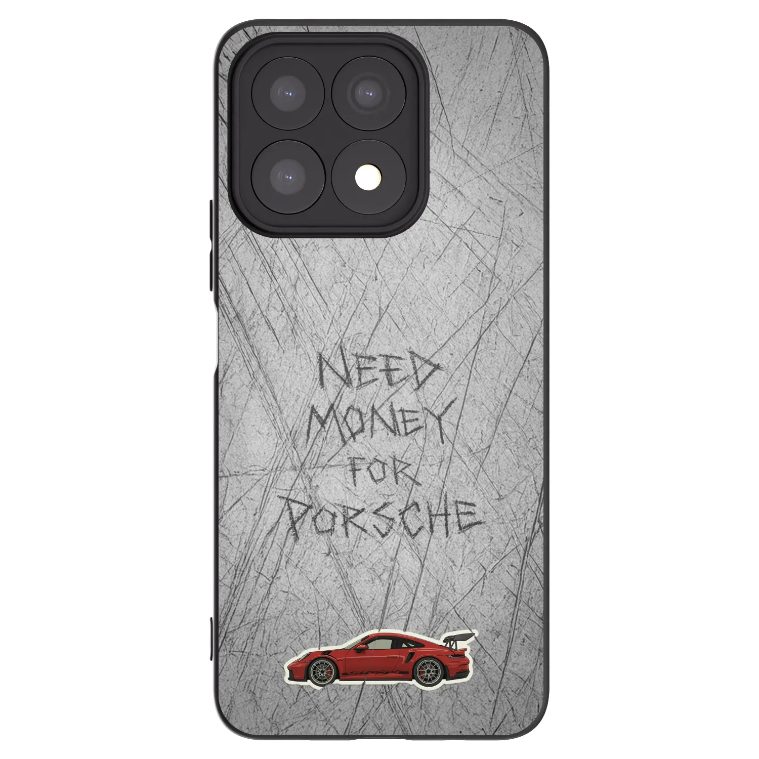 Picasee husă neagră din silicon pentru Honor X8a - Garage Scratch