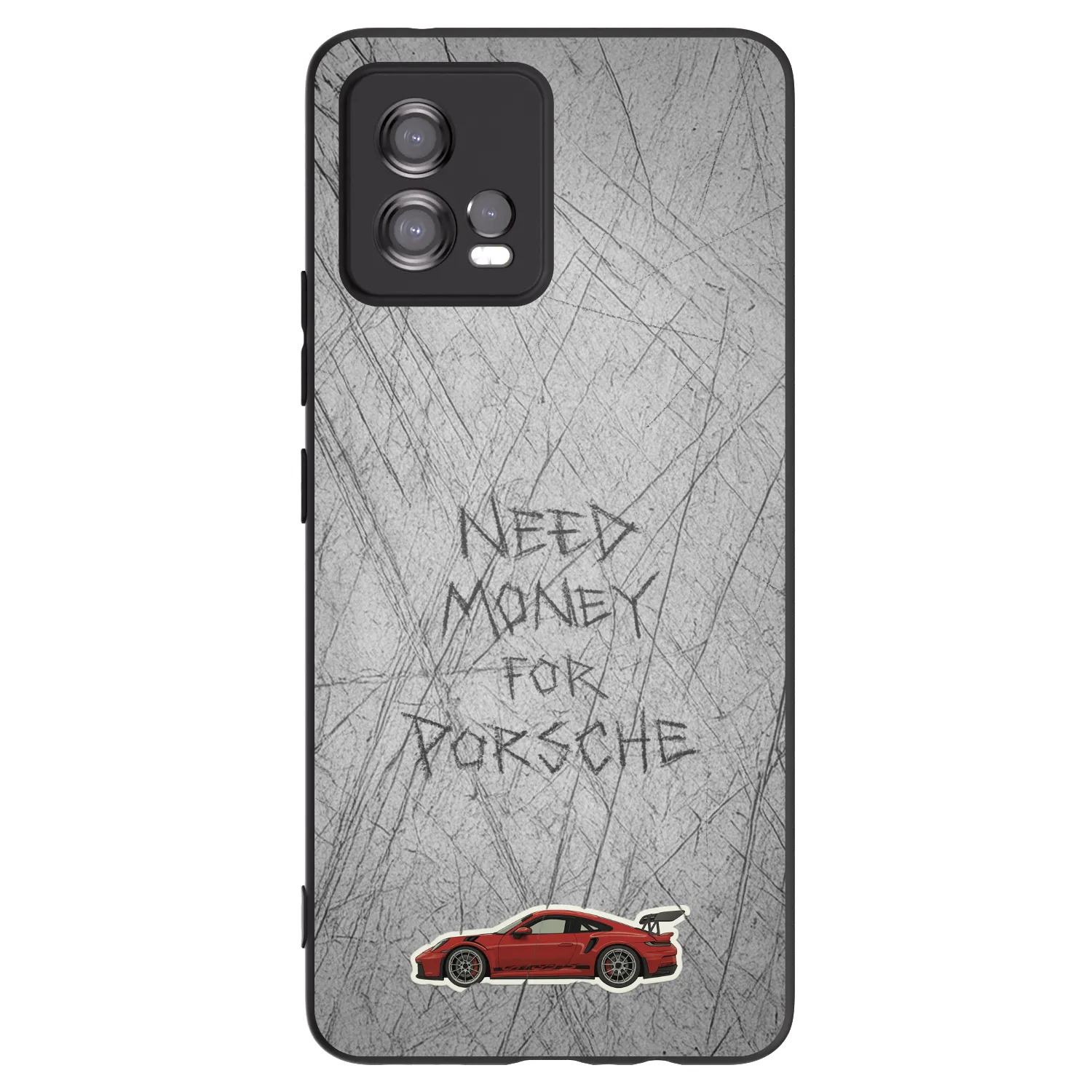 Picasee husă neagră din silicon pentru Motorola Moto G72 - Garage Scratch
