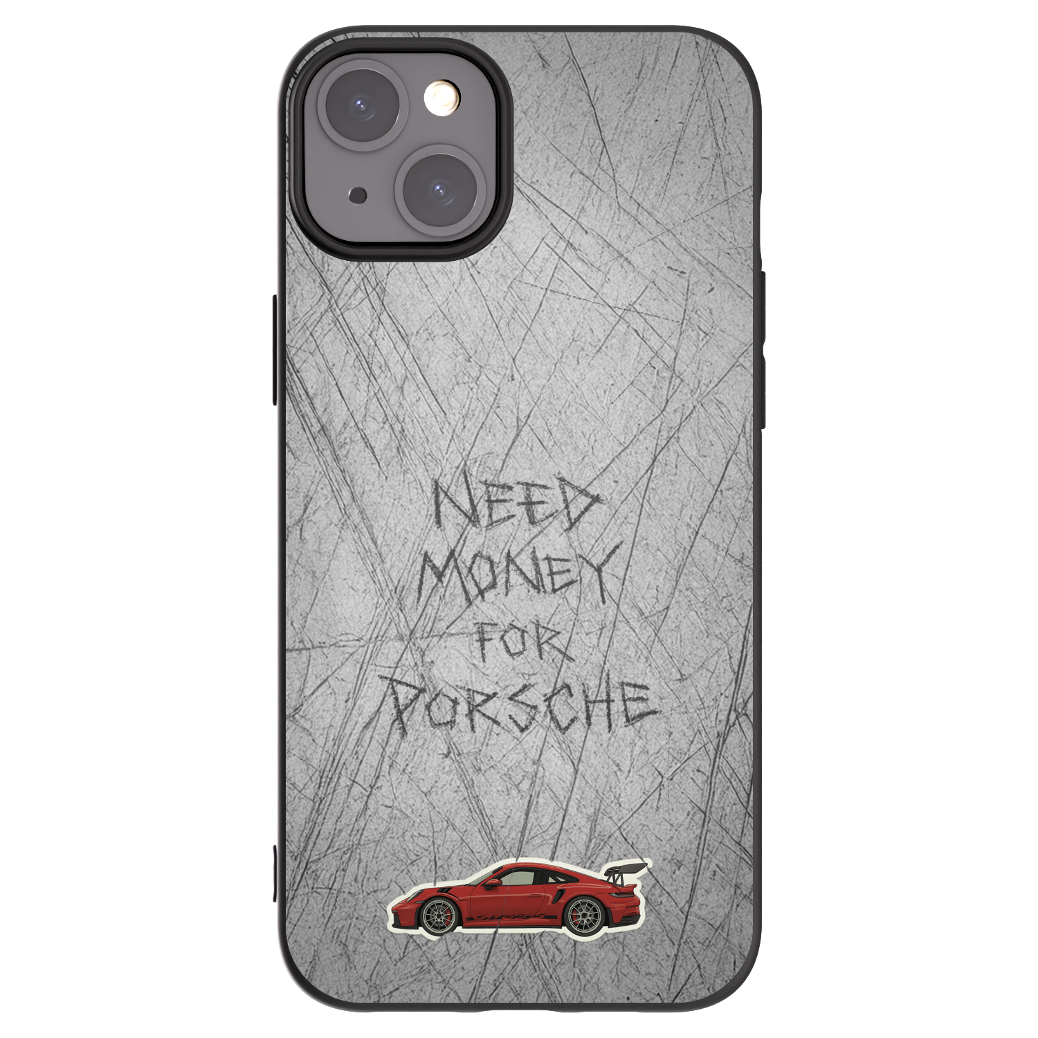 Picasee husă neagră din silicon pentru Apple iPhone 15 Plus - Garage Scratch