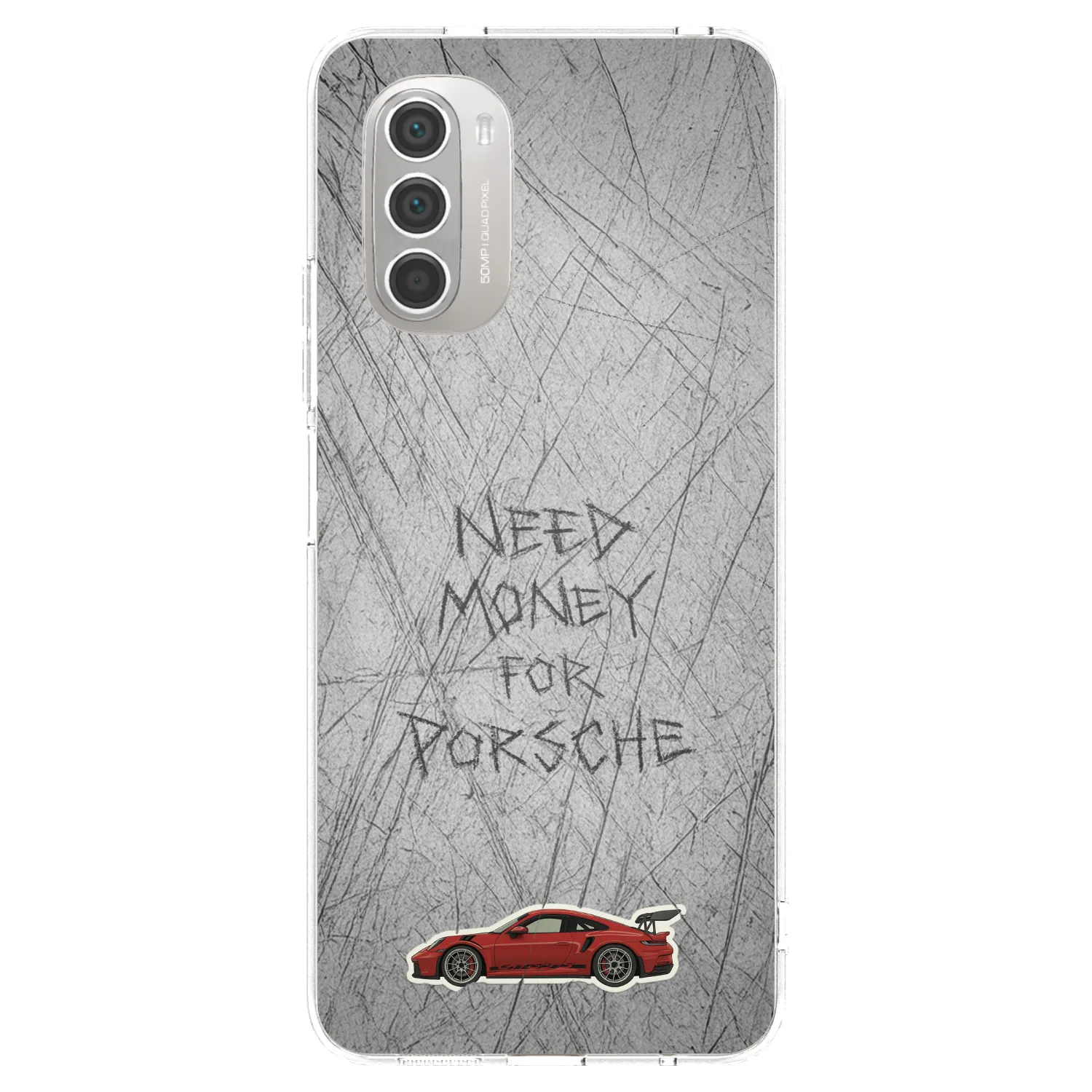 Picasee husă transparentă din silicon pentru Motorola Moto G51 - Garage Scratch