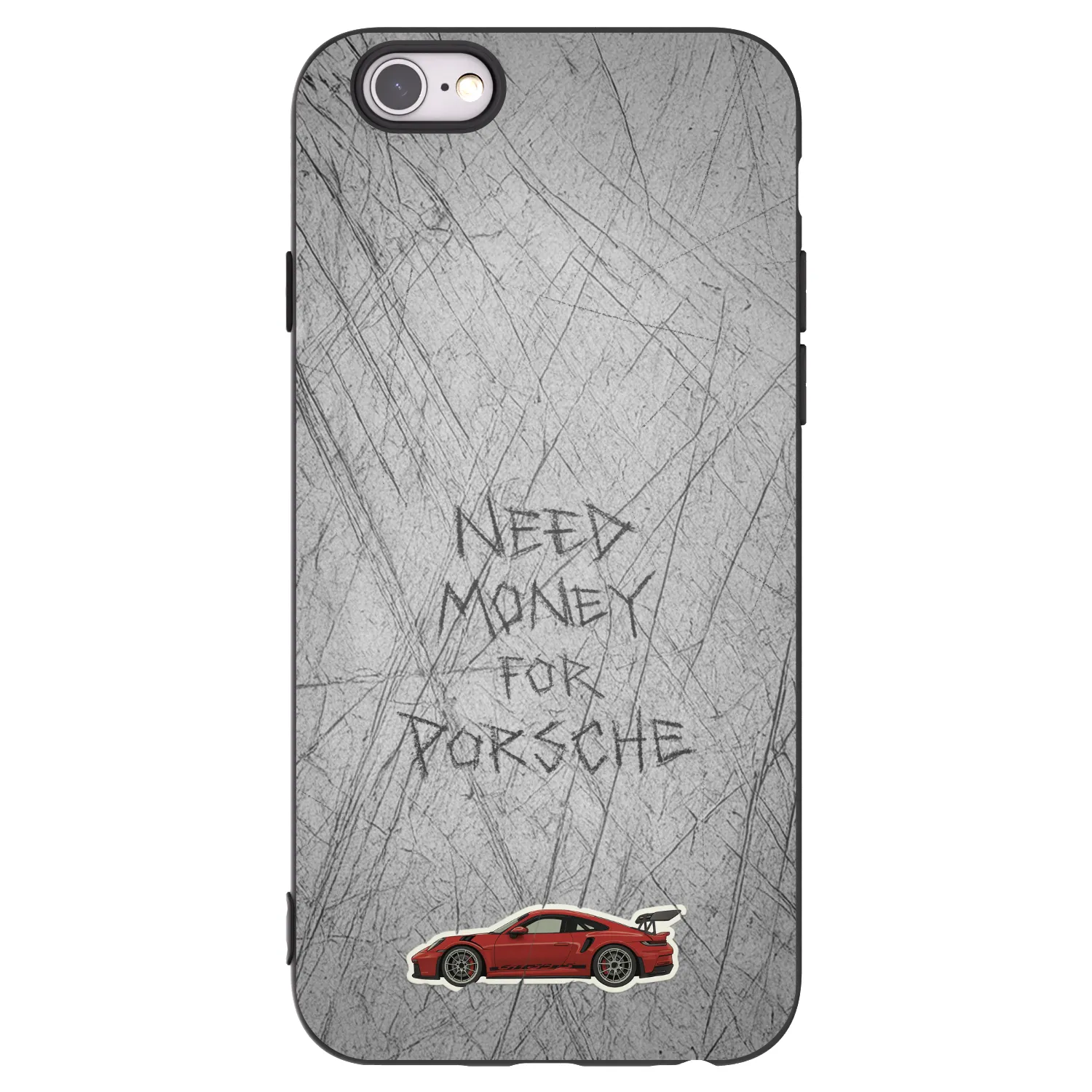 Picasee husă neagră din silicon pentru Apple iPhone 6/6S - Garage Scratch