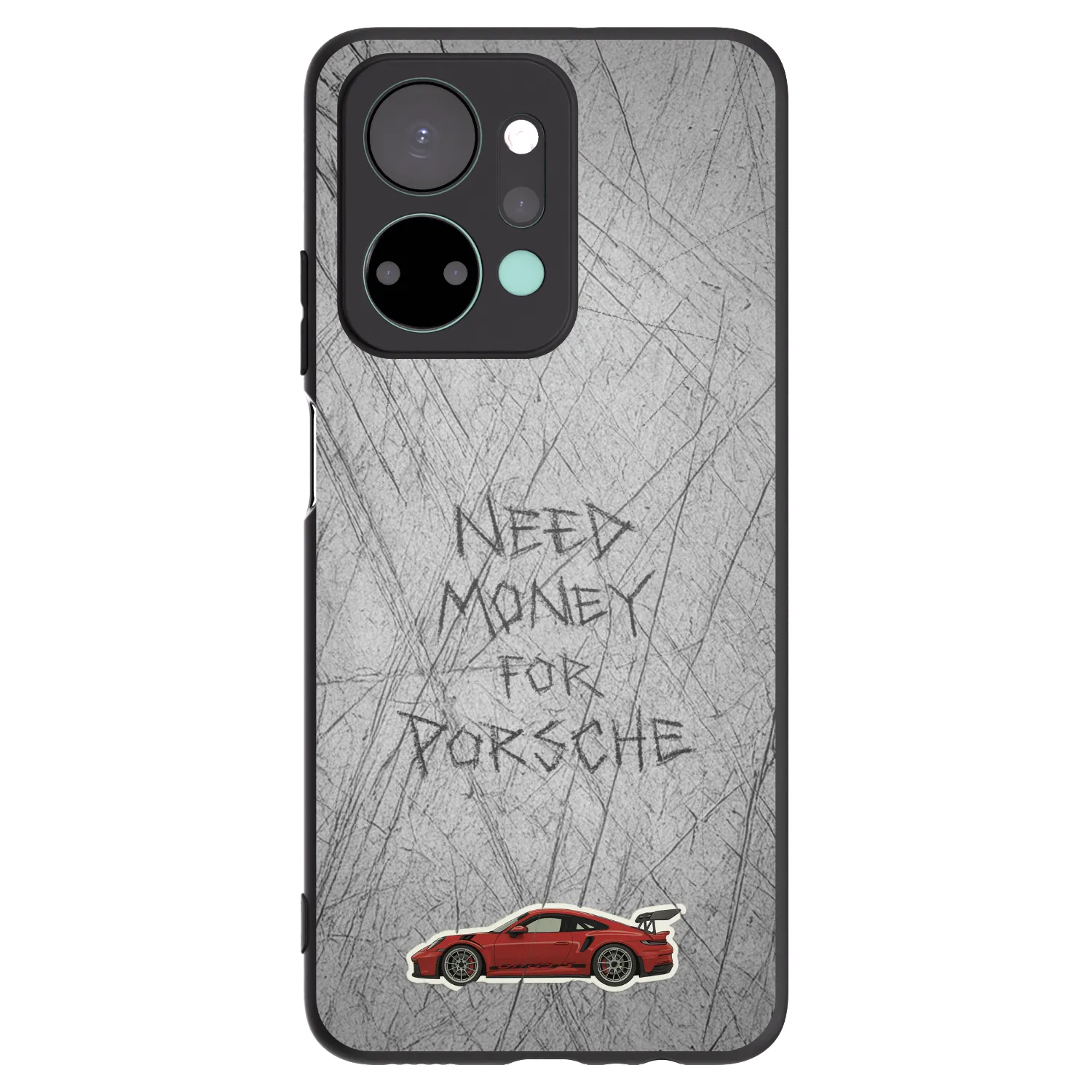 Picasee husă neagră din silicon pentru Honor X7a - Garage Scratch
