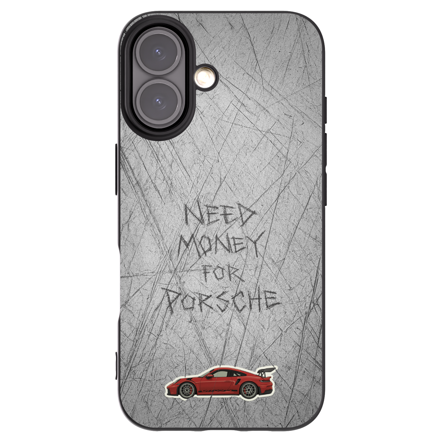 Picasee husă neagră din silicon pentru Apple iPhone 16 - Garage Scratch