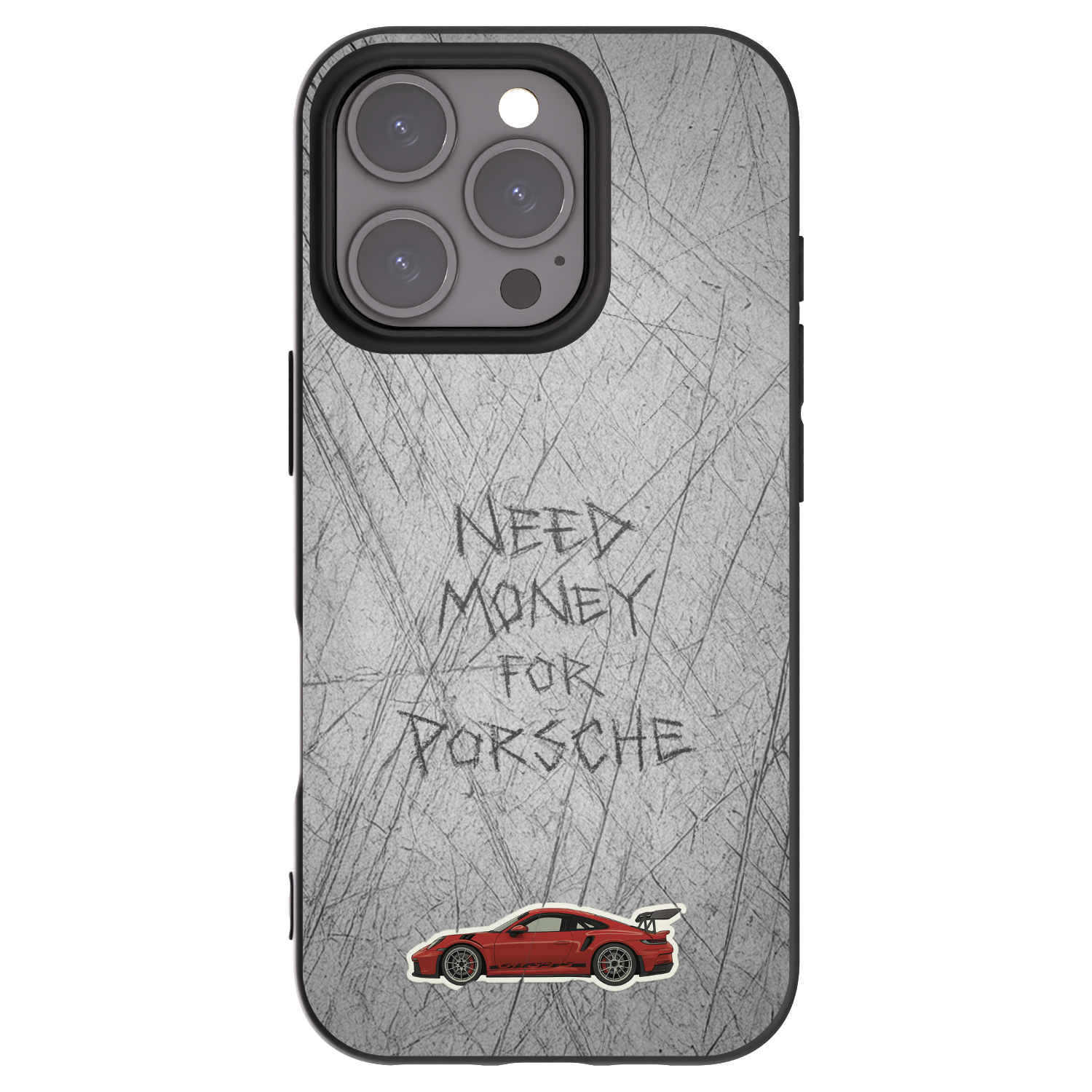 Picasee husă neagră din silicon pentru Apple iPhone 16 Pro - Garage Scratch