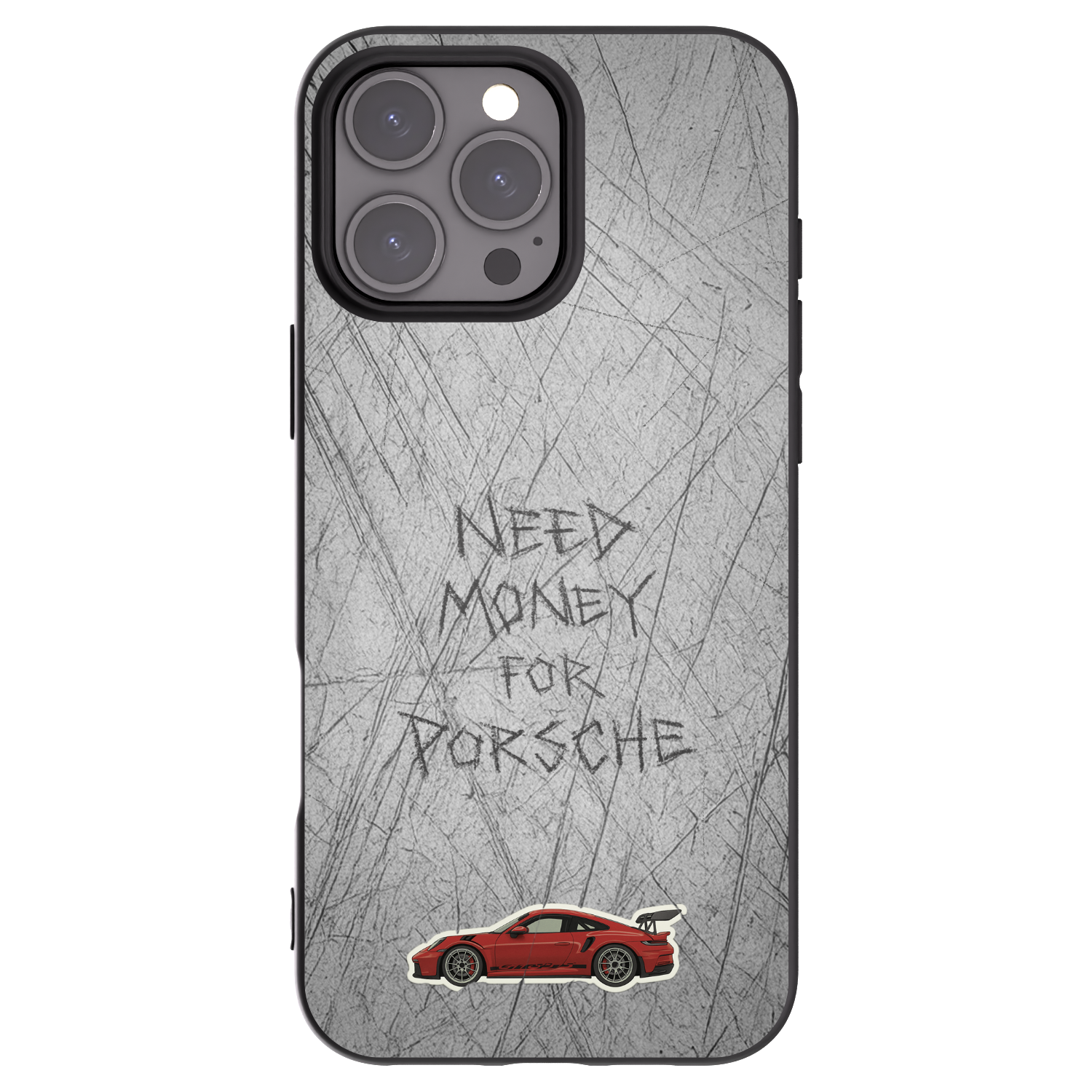 Picasee husă neagră din silicon pentru Apple iPhone 16 Pro Max - Garage Scratch