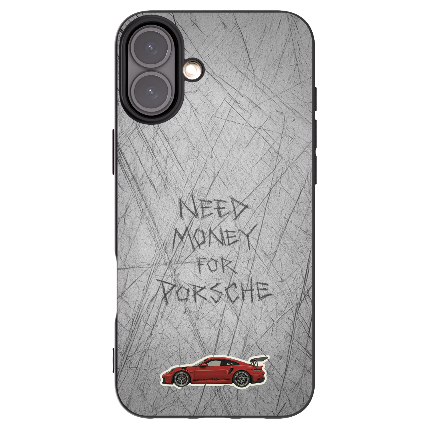 Picasee husă neagră din silicon pentru Apple iPhone 16 Plus - Garage Scratch