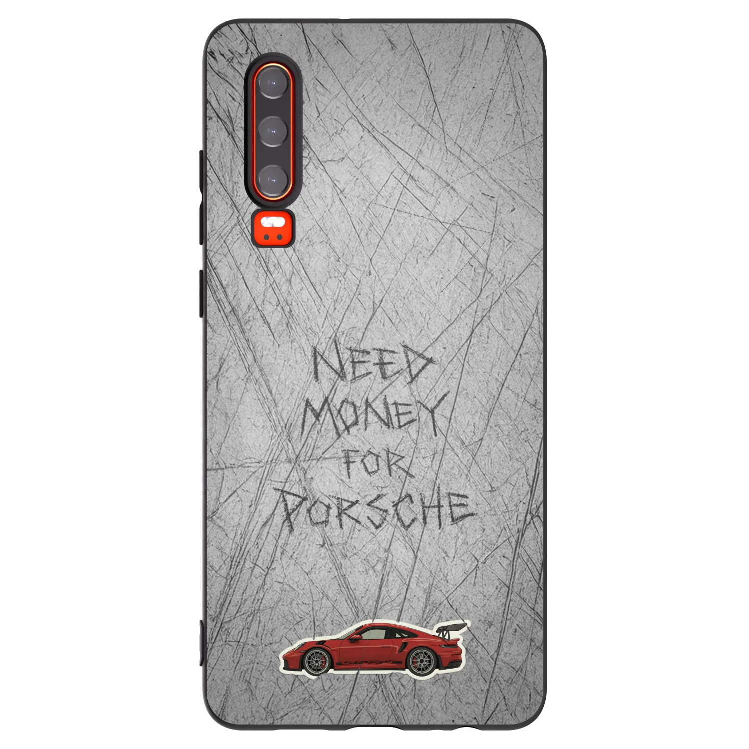 Picasee husă neagră din silicon pentru Huawei P30 - Garage Scratch