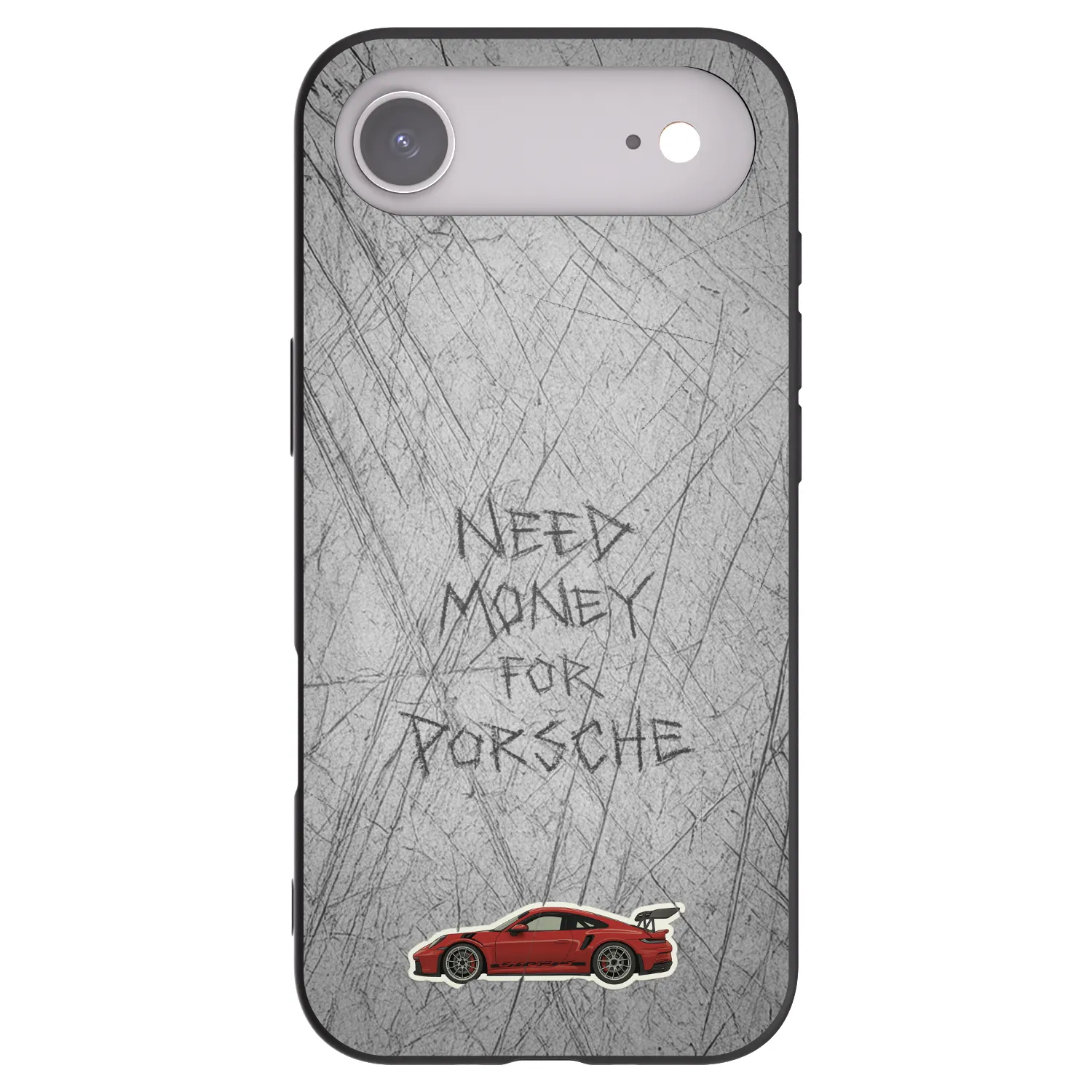 Picasee husă neagră din silicon pentru Apple iPhone Air - Garage Scratch