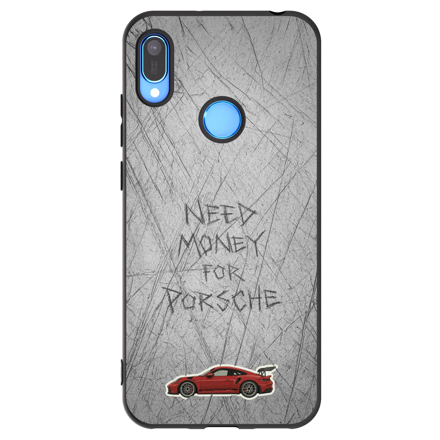 Picasee husă neagră din silicon pentru Huawei Y6 2019 - Garage Scratch