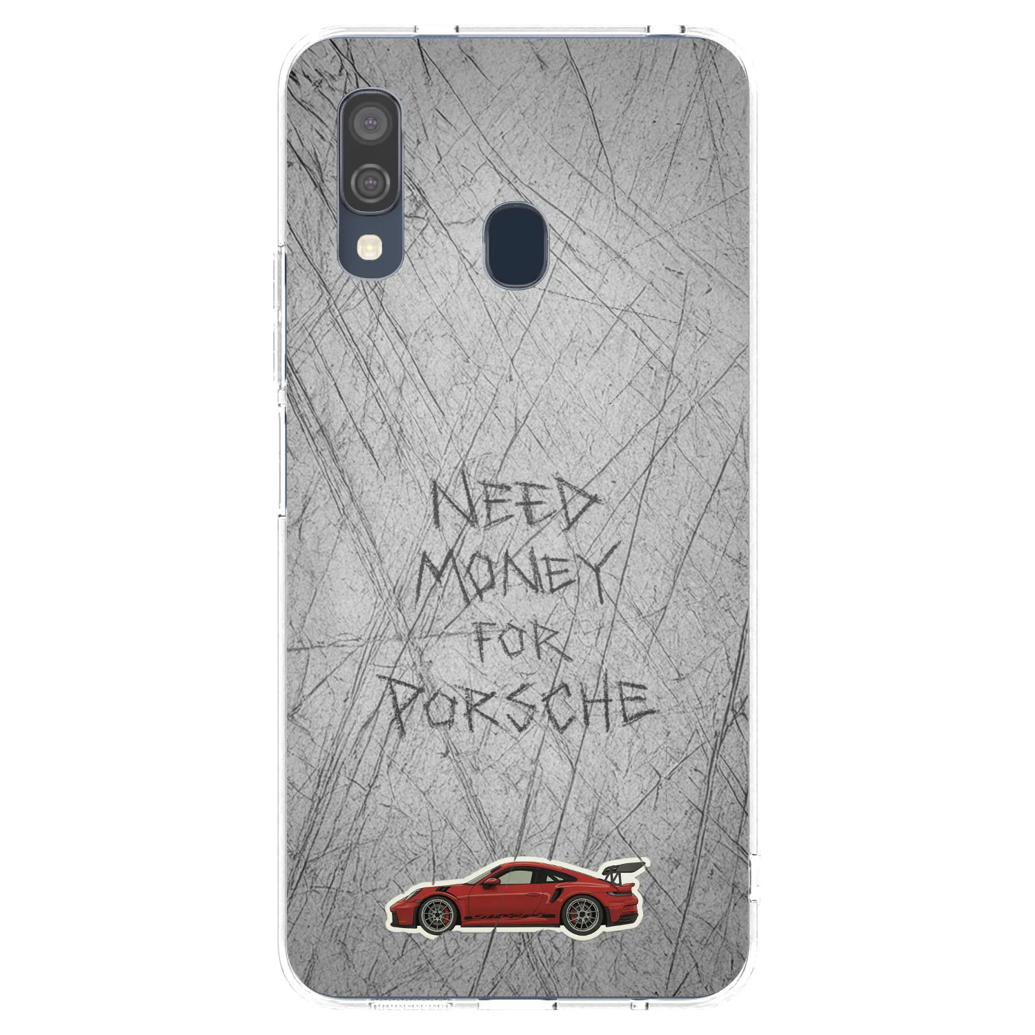 Picasee husă transparentă din silicon pentru Samsung Galaxy A40 A405F - Garage Scratch