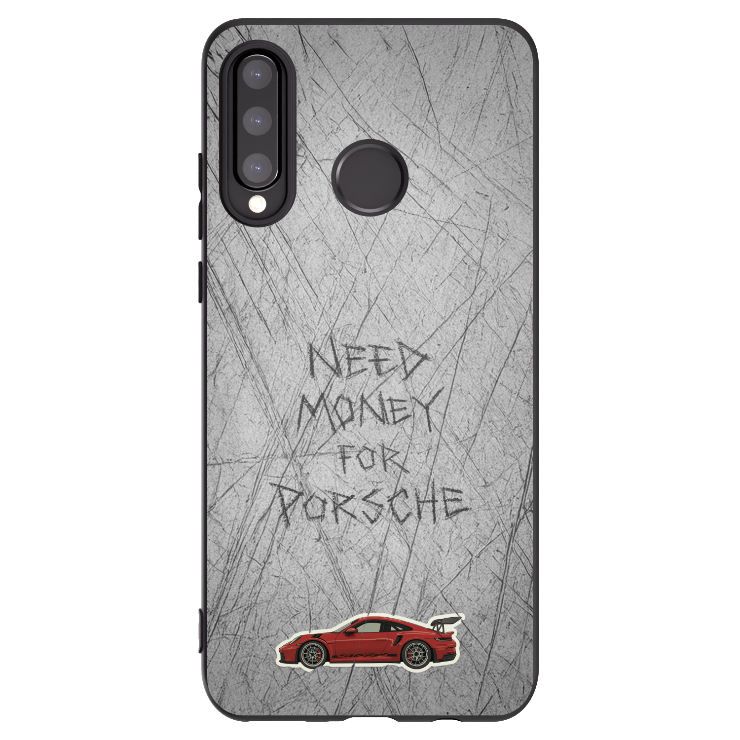 Picasee husă neagră din silicon pentru Huawei P30 Lite - Garage Scratch