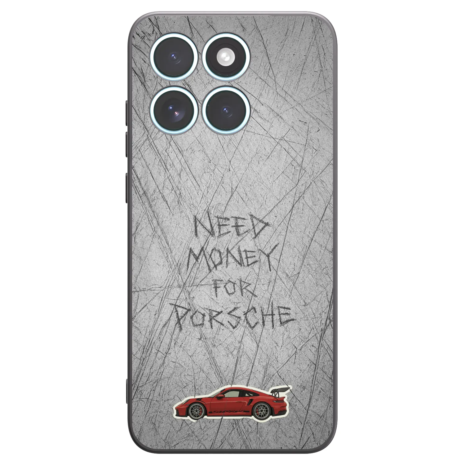 Picasee husă neagră din silicon pentru Motorola Edge 70 Fusion - Garage Scratch