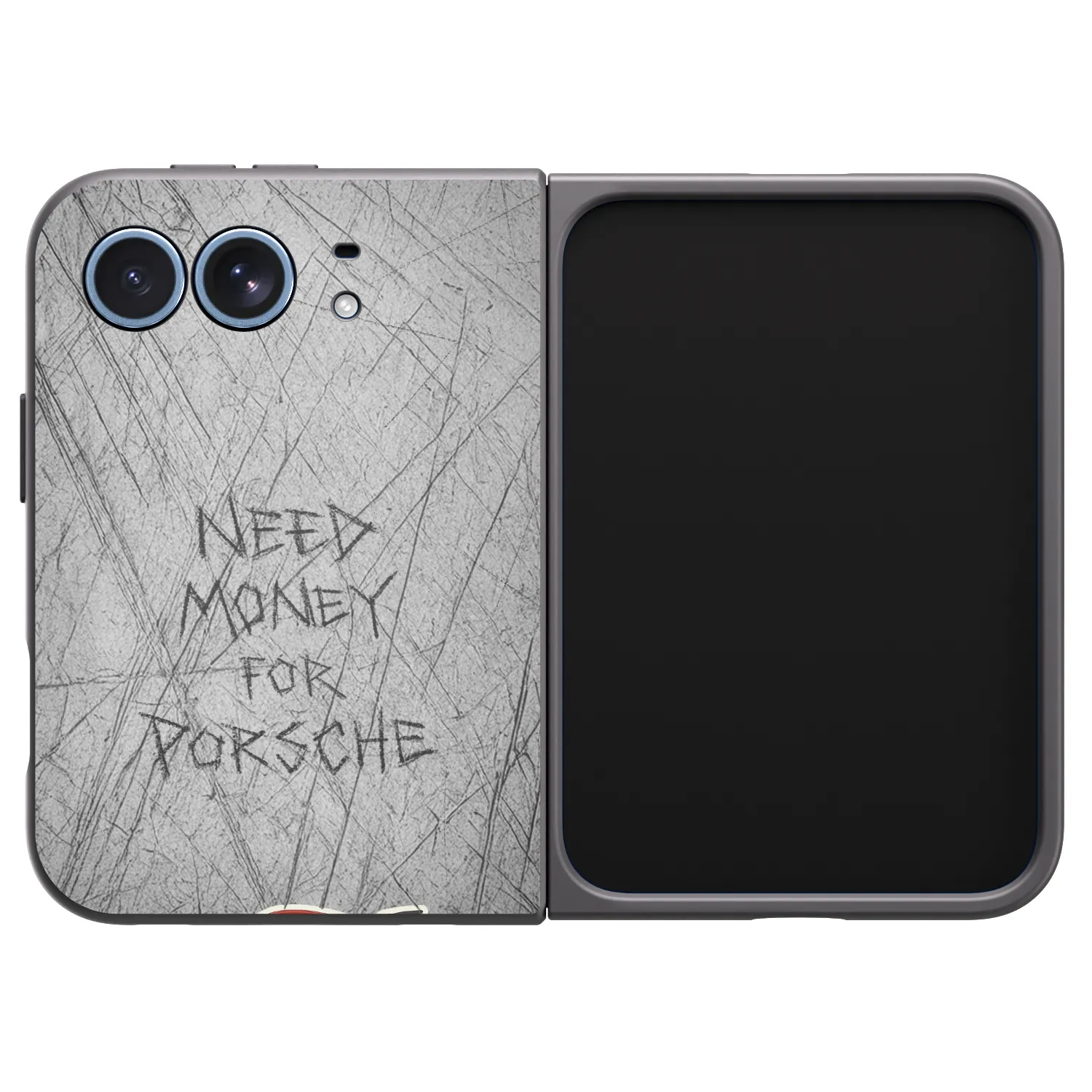 Picasee husă neagră din silicon pentru Apple iPhone Duo - Garage Scratch