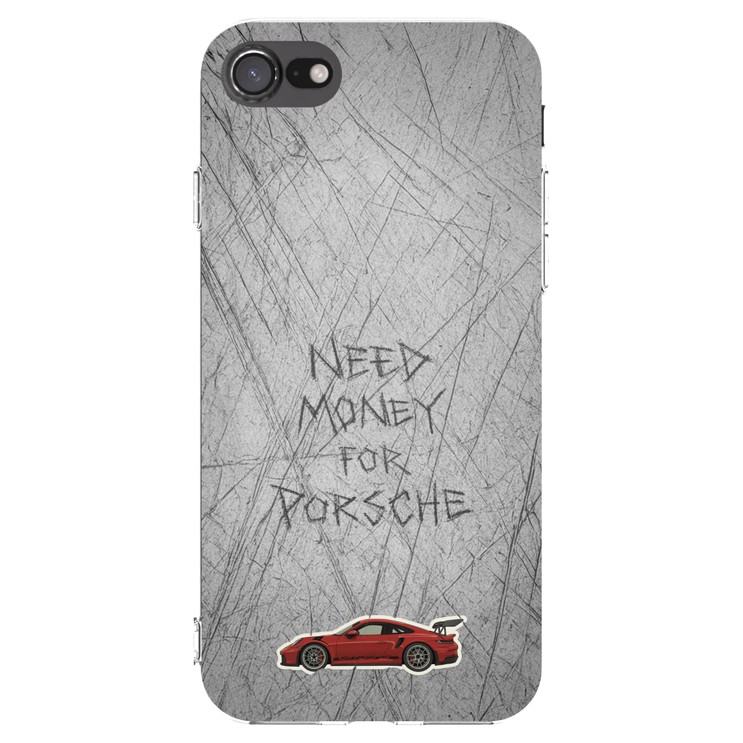 Picasee husă transparentă din silicon pentru Apple iPhone 8 - Garage Scratch