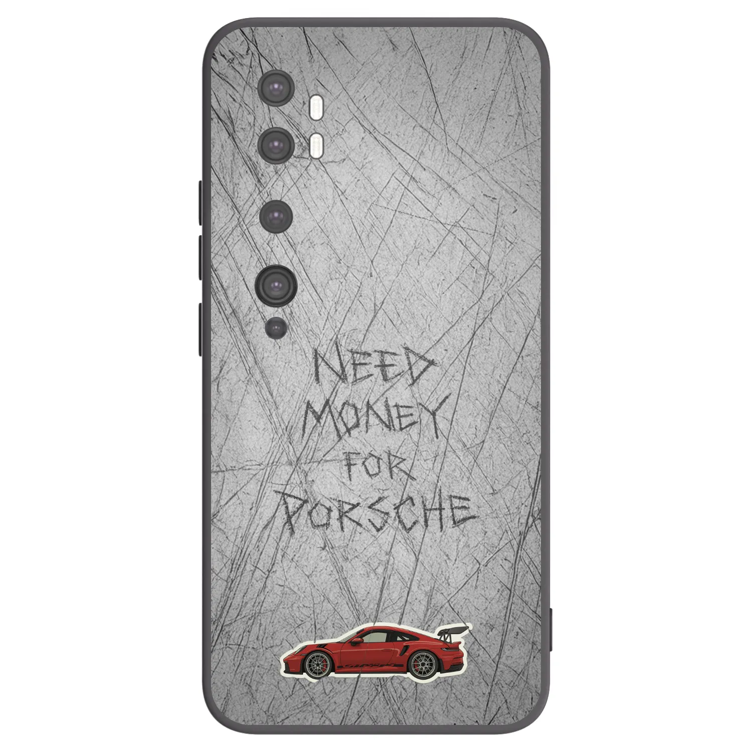 Picasee husă neagră din silicon pentru Xiaomi Mi Note 10 (Pro) - Garage Scratch