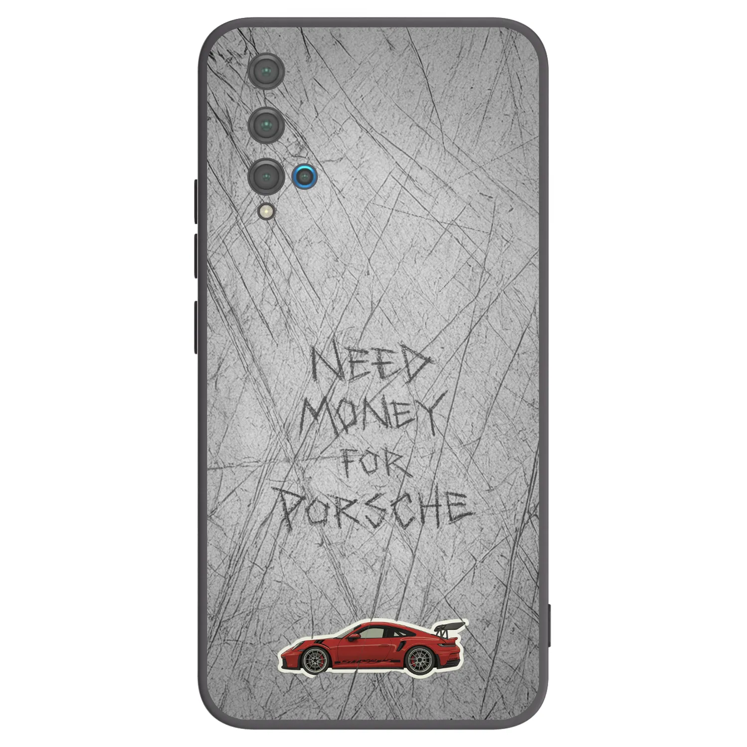 Picasee husă neagră din silicon pentru Huawei Nova 5T - Garage Scratch