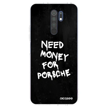 Picasee husă transparentă din silicon pentru Xiaomi Redmi 9 - Black Dollar