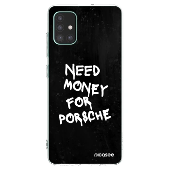 Picasee husă transparentă din silicon pentru Samsung Galaxy M51 M515F - Black Dollar