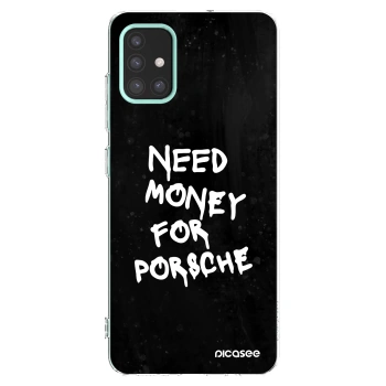Picasee husă transparentă din silicon pentru Samsung Galaxy M31s - Black Dollar