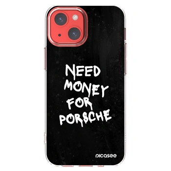 Picasee husă transparentă din silicon pentru Apple iPhone 13 mini - Black Dollar
