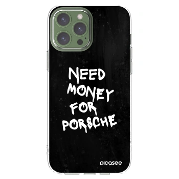 Picasee husă transparentă din silicon pentru Apple iPhone 13 Pro Max - Black Dollar
