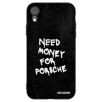 Picasee husă neagră din silicon pentru Apple iPhone XR - Black Dollar
