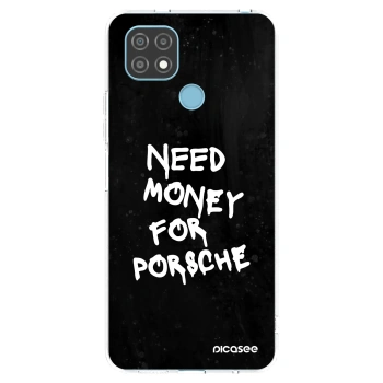Picasee husă transparentă din silicon pentru Realme C21 - Black Dollar